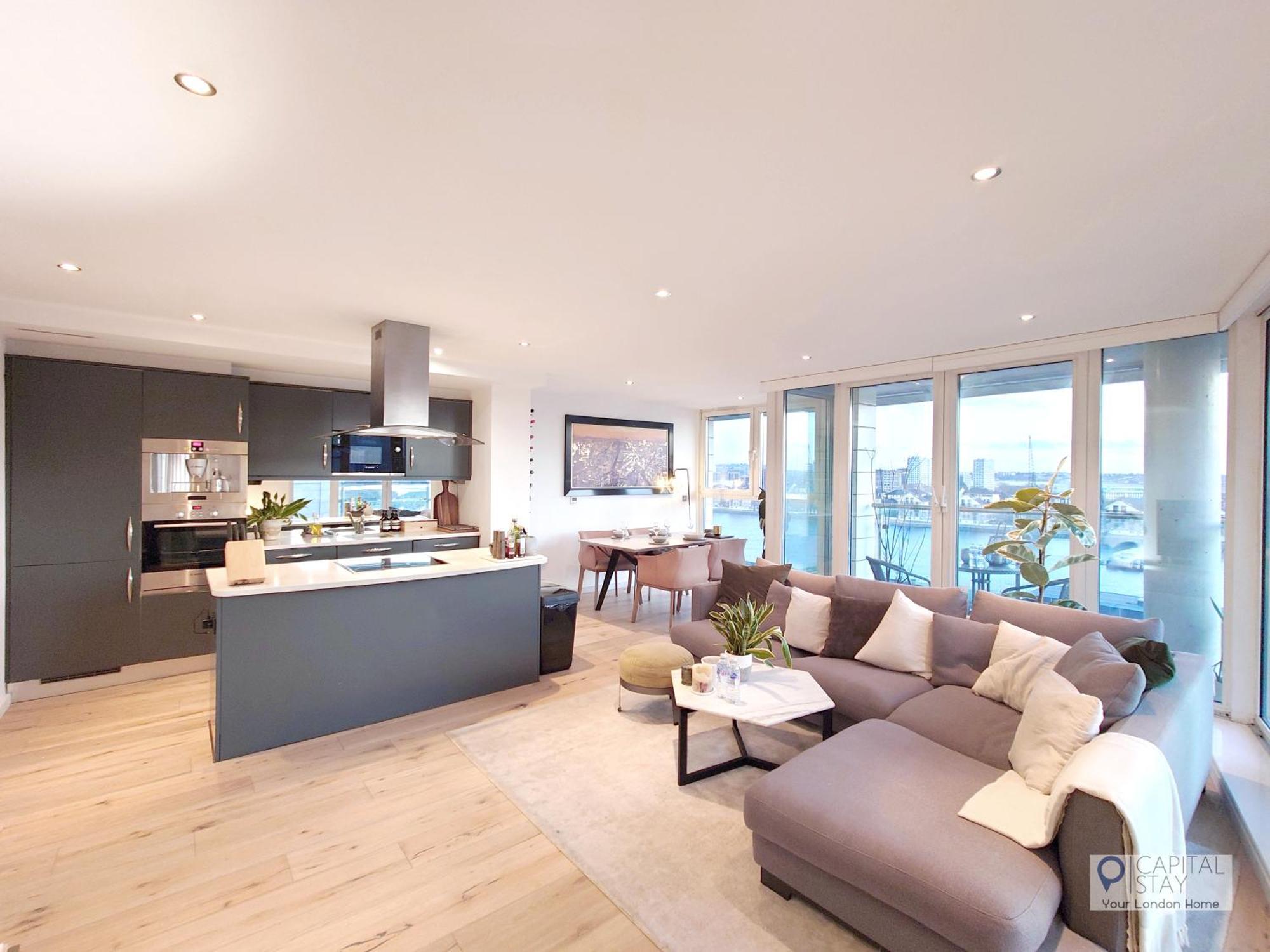 Deluxe Two Bed Apartment With River & City View Londra Dış mekan fotoğraf