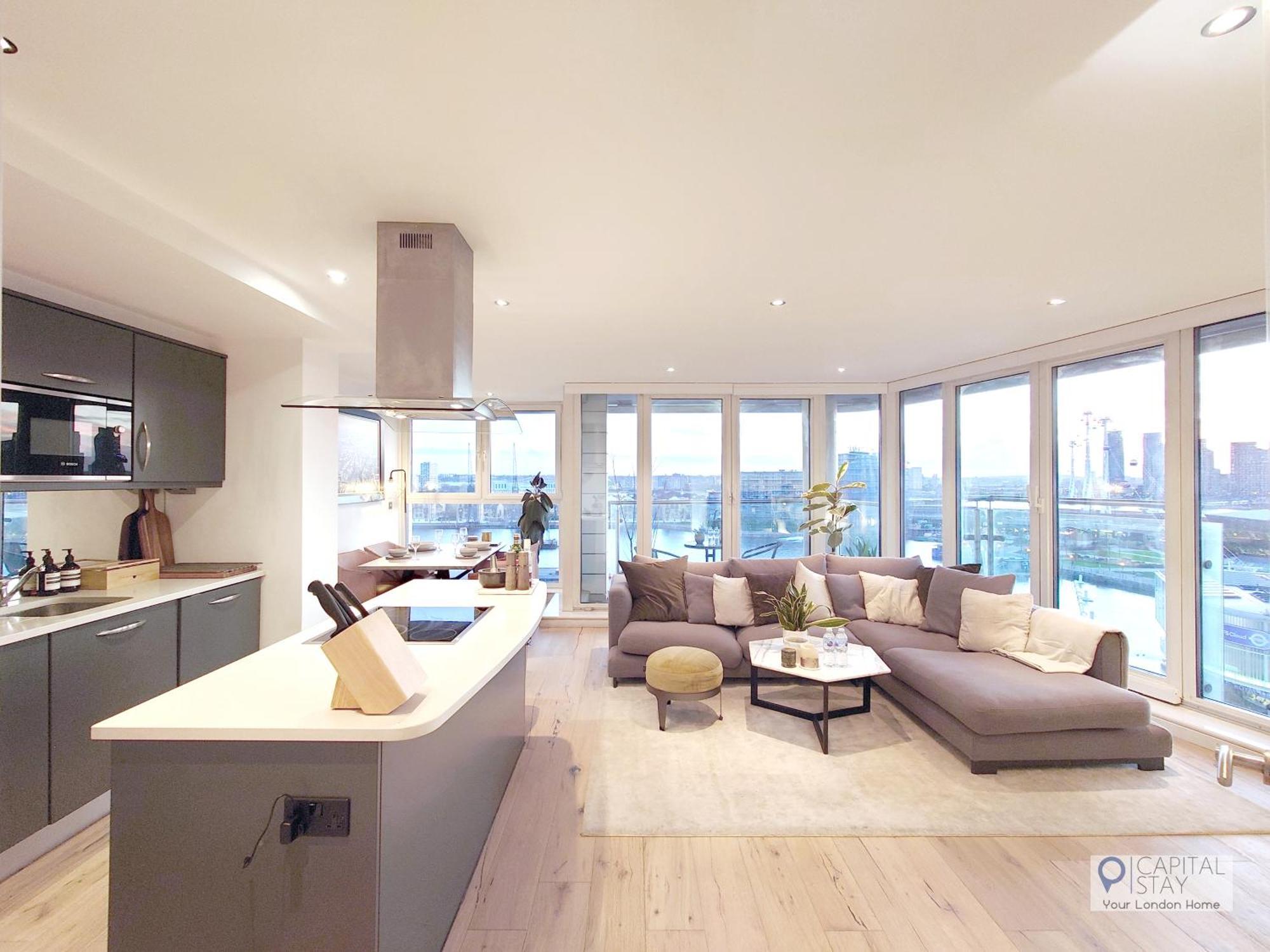 Deluxe Two Bed Apartment With River & City View Londra Dış mekan fotoğraf