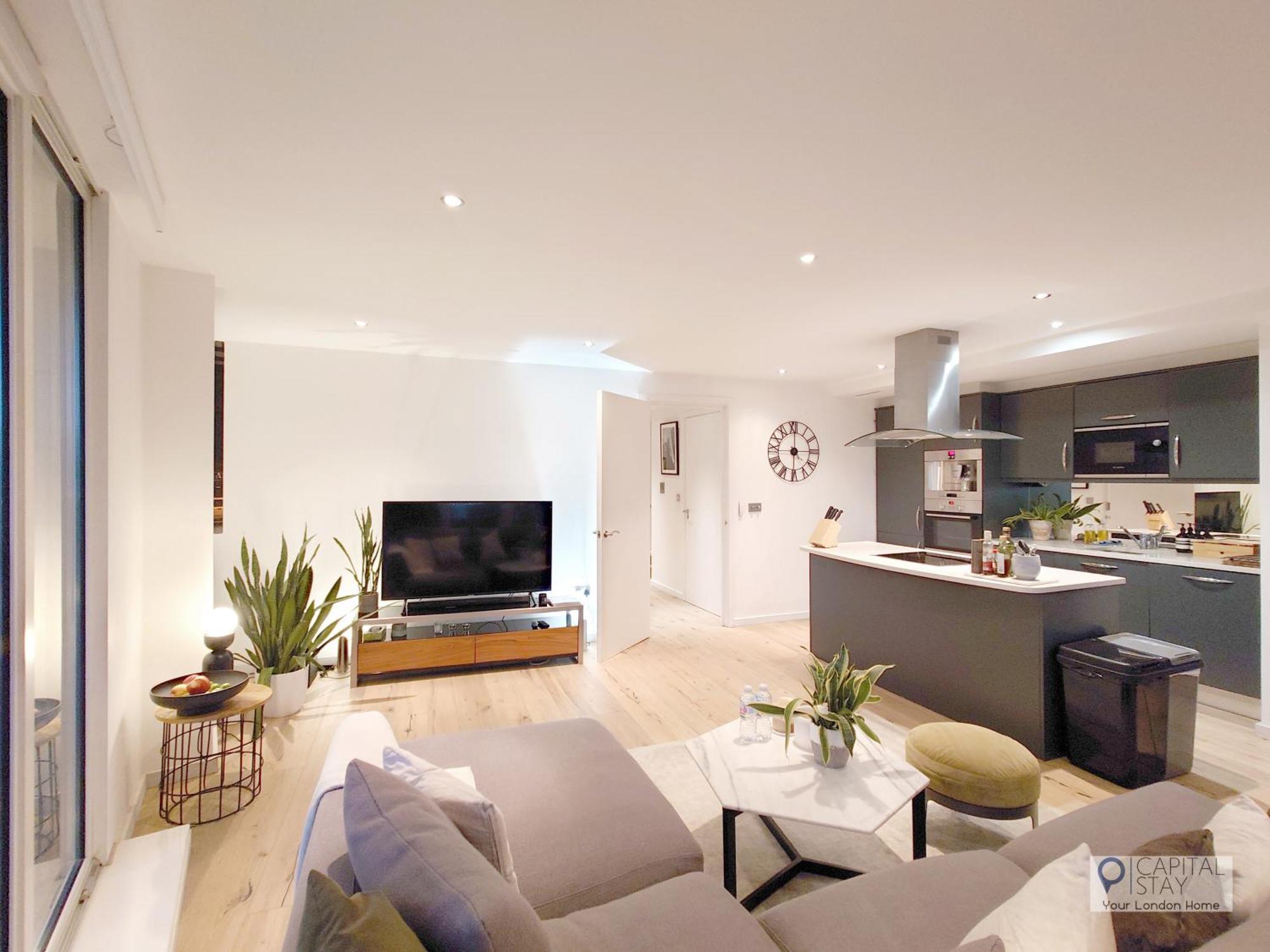 Deluxe Two Bed Apartment With River & City View Londra Dış mekan fotoğraf