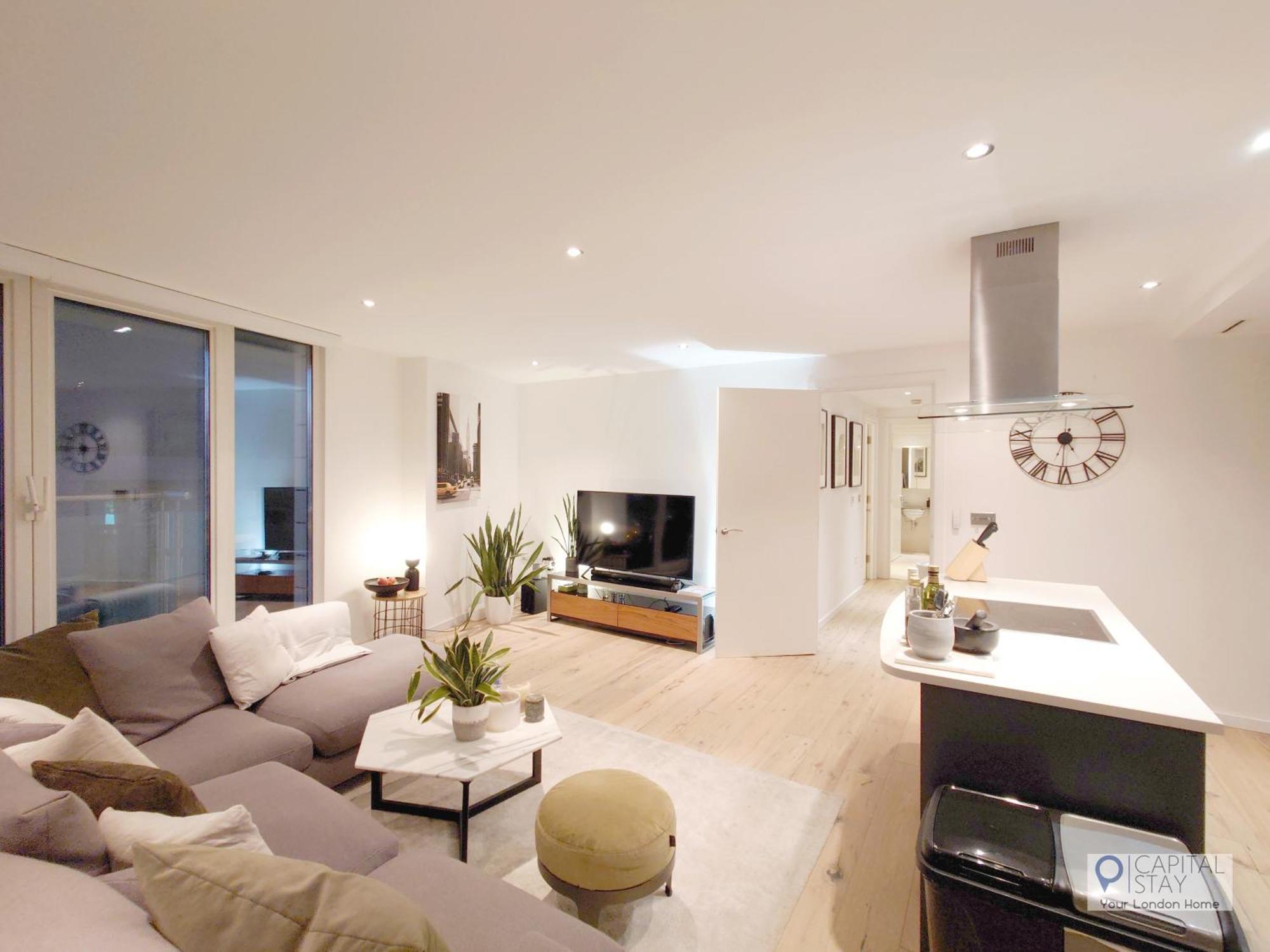 Deluxe Two Bed Apartment With River & City View Londra Dış mekan fotoğraf